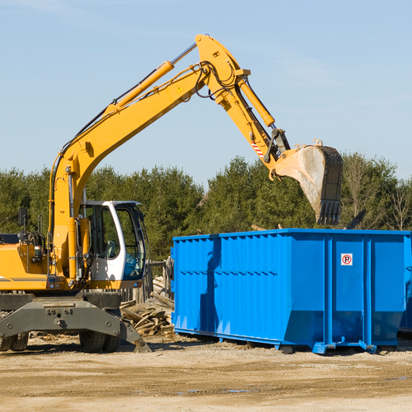 what size residential dumpster rentals are available in Sycamore OK